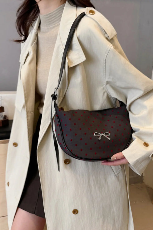 'Jolene' Bowknot Polyester Crossbody Bag - Celes Fashion
